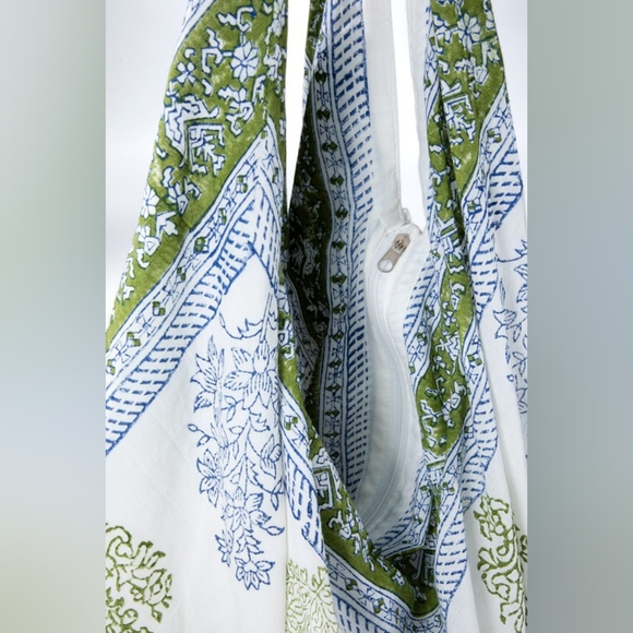 Hobo Beach Yoga Boho Chic Shoulder Bag - Handblock Ethnic & Floral Print - Picture 7 of 8